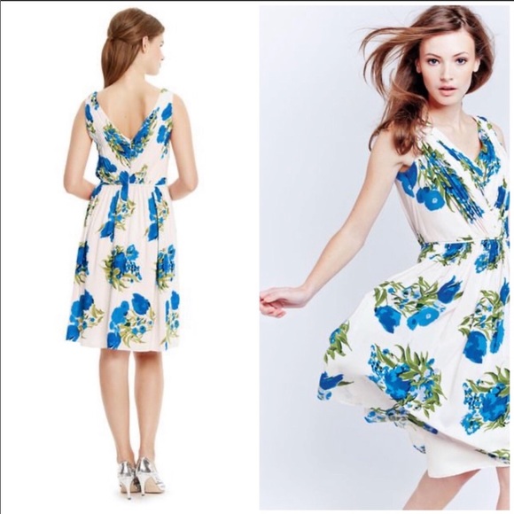 Boden Dresses & Skirts - NWOT boden swishy blue floral dress size 12R